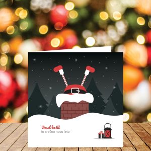 Božično-novoletna voščilnica "Božiček"