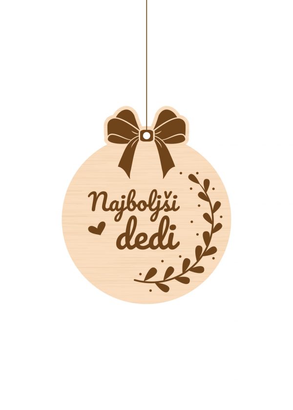 Božični okrasek z napisom - Image 4