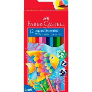 Barvice FABER-CASTELL aqua + čopič 12/1
