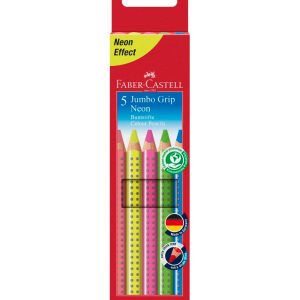 Barvice FABER-CASTELL fluo neon jumbo 5/1