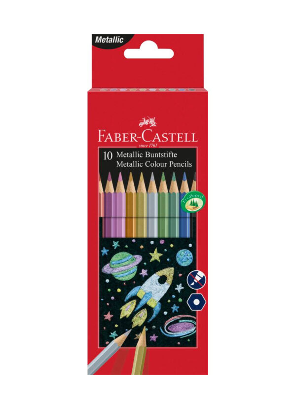 Barvice hex metal Faber-Castell