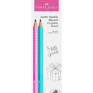 Svinčnik grafitni FABER-CASTELL, grip jumbo sparkle SP.2/1 BCAWK