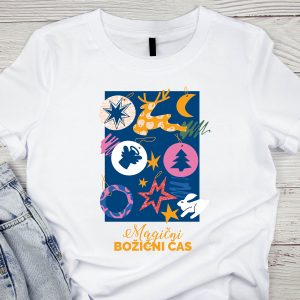Ženska božična majica Magičen božični čas