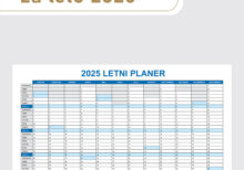 Veliki stenski planer 2025