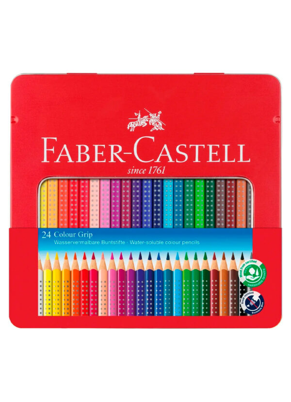 Barvice FABER-CASTELL, grip 24/1 kovina