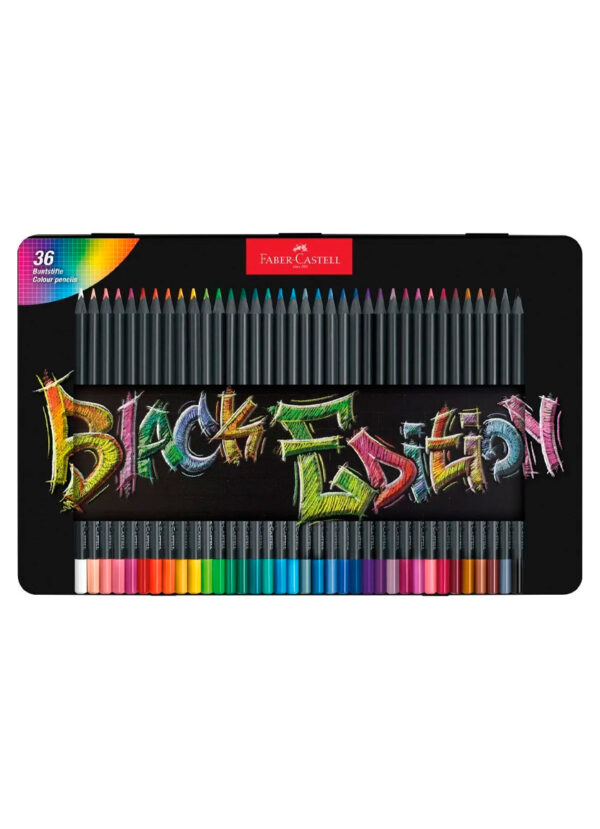 Barvice FABER-CASTELL black edition, 36/1