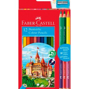 Barvice Faber-Castell 12/1 + 3 Bicolor