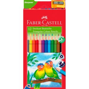 Barvice Faber-Castell Eco 12 + šilček