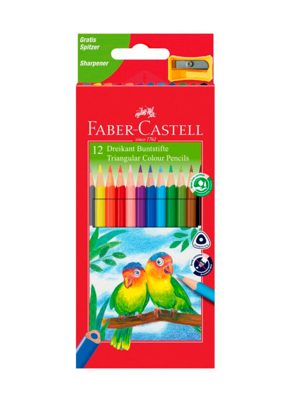 Barvice Faber-Castell Eco 12 + šilček