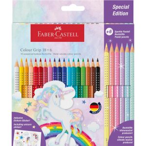 Barvice Faber-Castell, grip unicorn 18+6