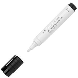 Flomaster Faber-Castell Pitt 101 bela