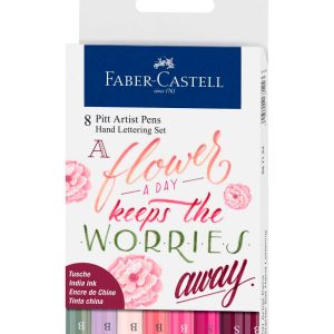 Flomastri Faber-Castell Pitt Lettering Flowers
