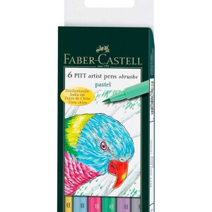 Flomastri Faber-Castell Pitt B Pastel 6x