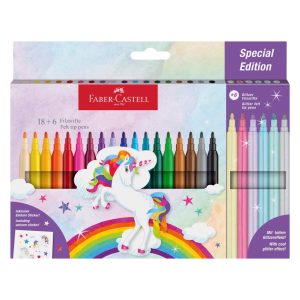 Flomastri Faber-Castell Unicorn 18 + 6