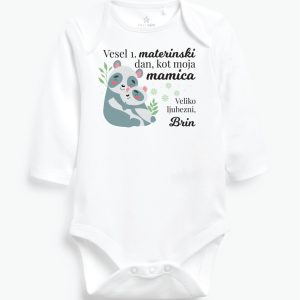 Otroški bodi za Materinski dan - pandica