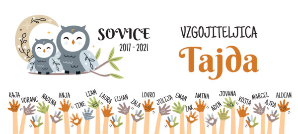 Skodelica za vzgojiteljico - sovice in imena - Image 2