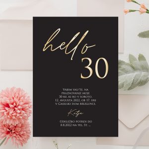 Vabilo za 30 let - hello 30